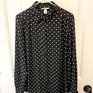 H&M poly blouse. EUC